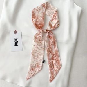 Rafia Twilly/scarf with initials